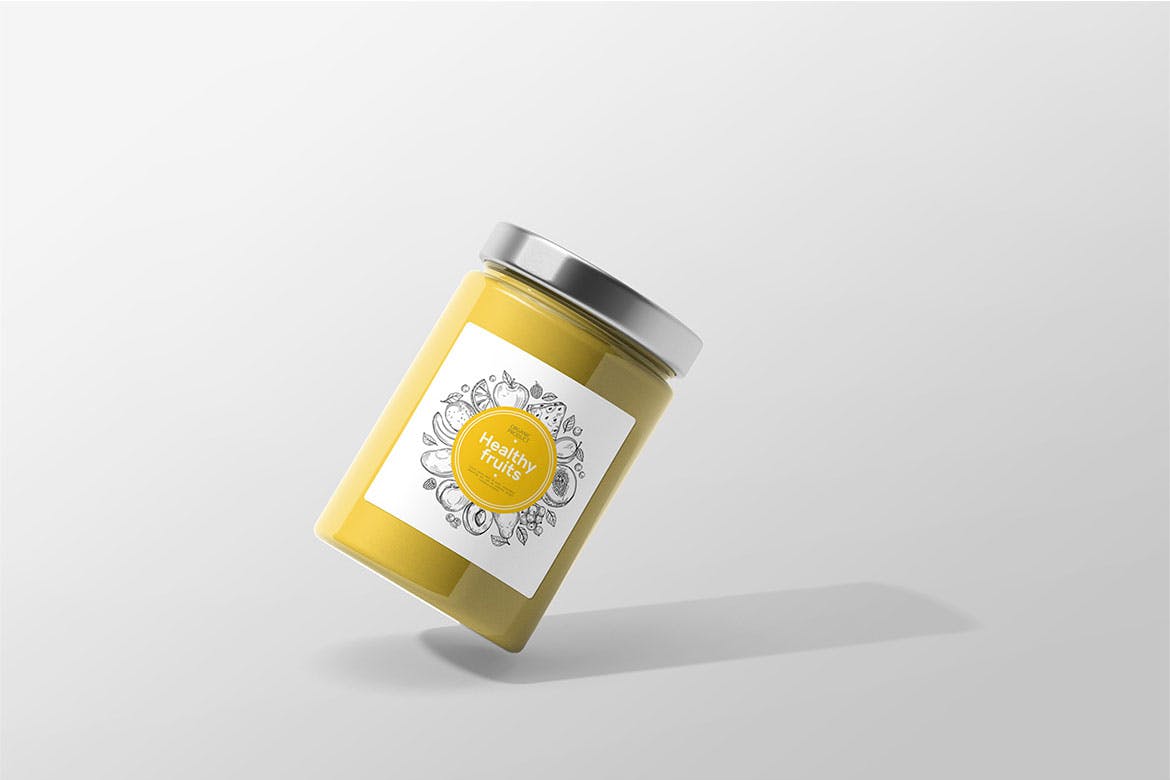7款果酱罐头玻璃瓶样机模板 Jar Mockup_img_2