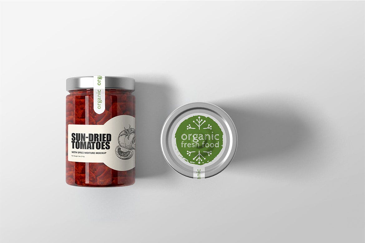 7款果酱罐头玻璃瓶样机模板 Jar Mockup_img_2
