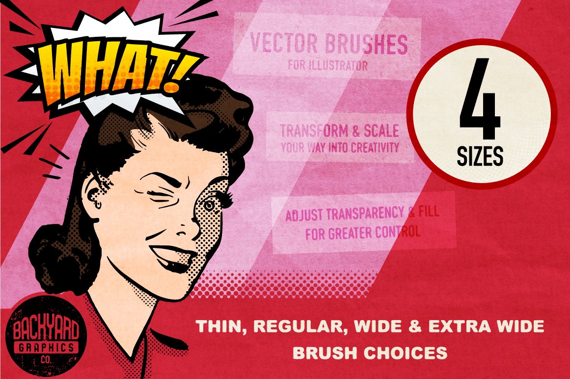 Heartfelt Halftone Vector Brushes 100多个复古半调纹理矢量笔刷素材_img_2