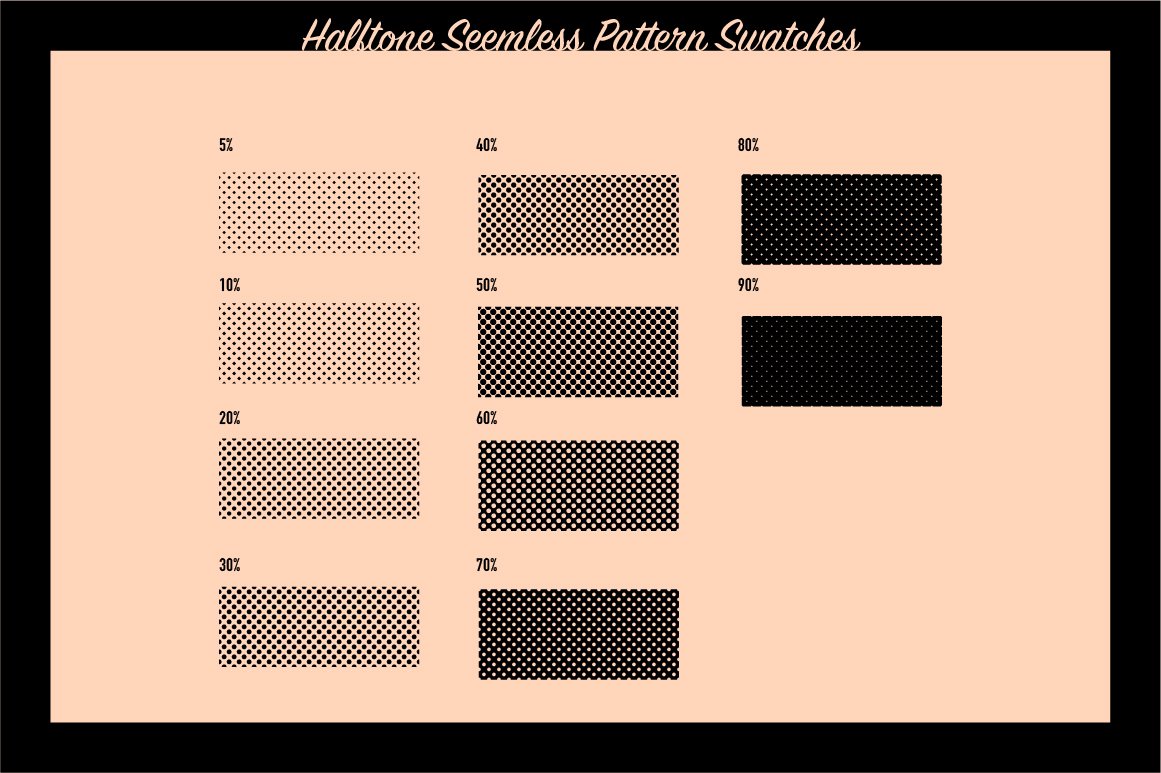 Heartfelt Halftone Vector Brushes 100多个复古半调纹理矢量笔刷素材_img_2