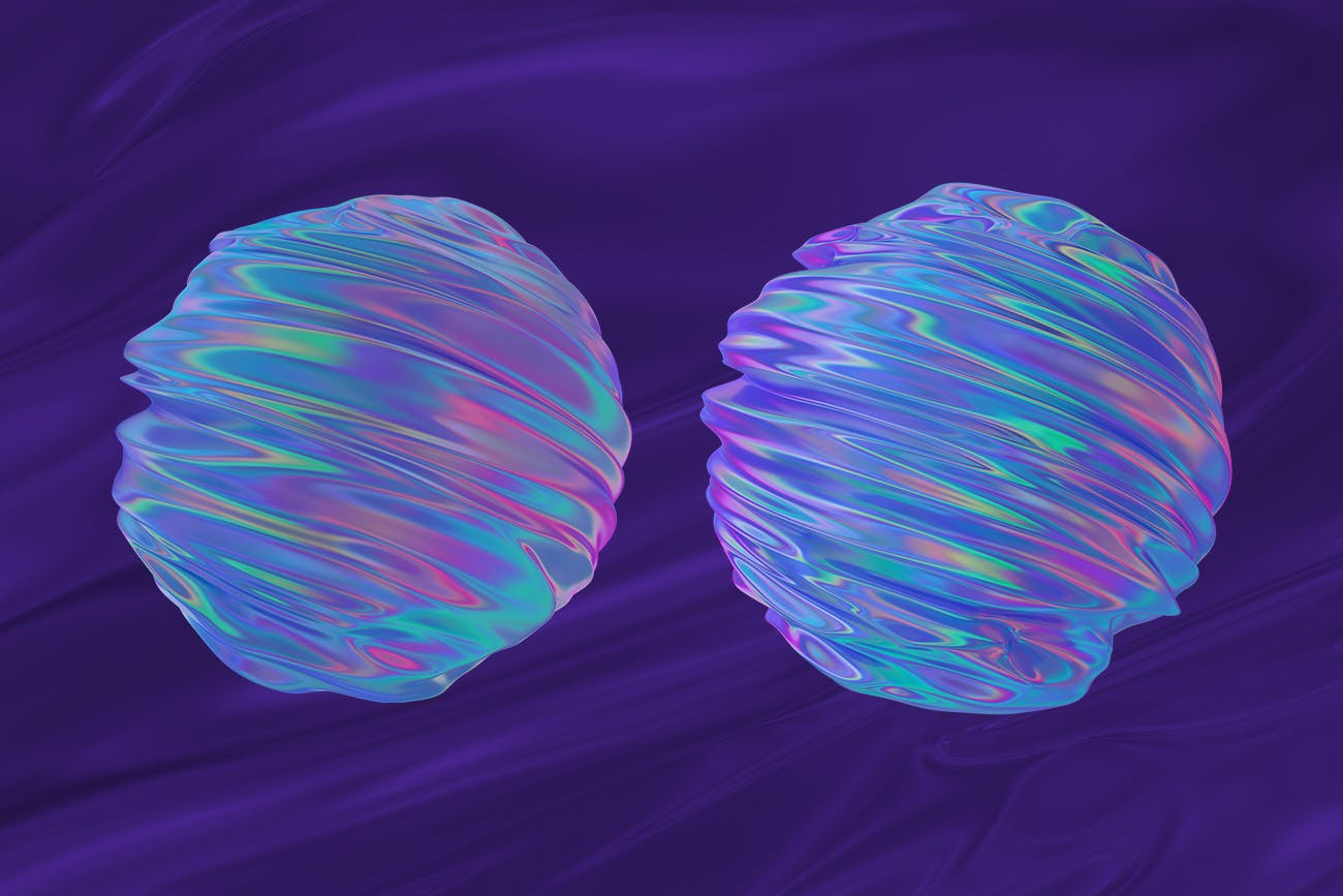 20款抽象扭曲波浪立体背景素材 Abstract 3D Rendering of Organic Shapes_img_2