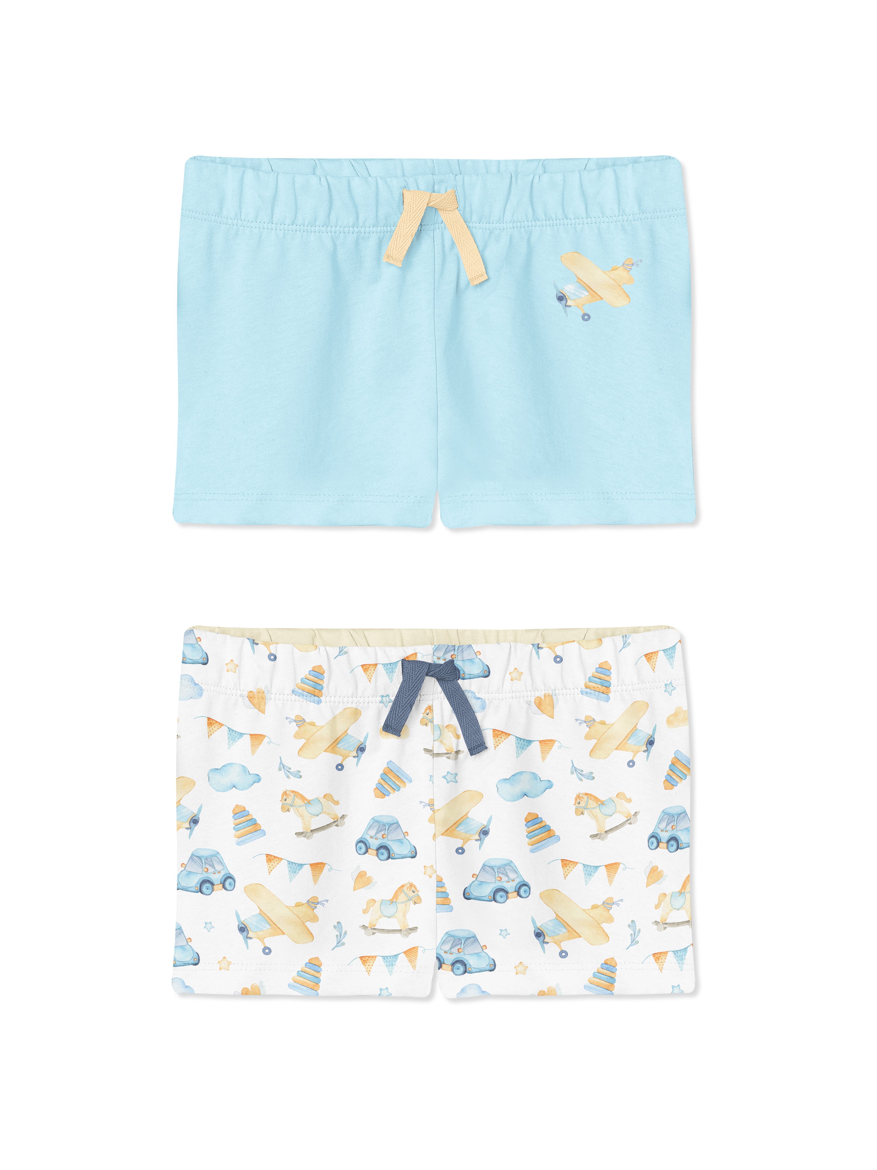 婴儿棉裤短裤样机模板 Baby Cotton Shorts Mockups Set_img_2