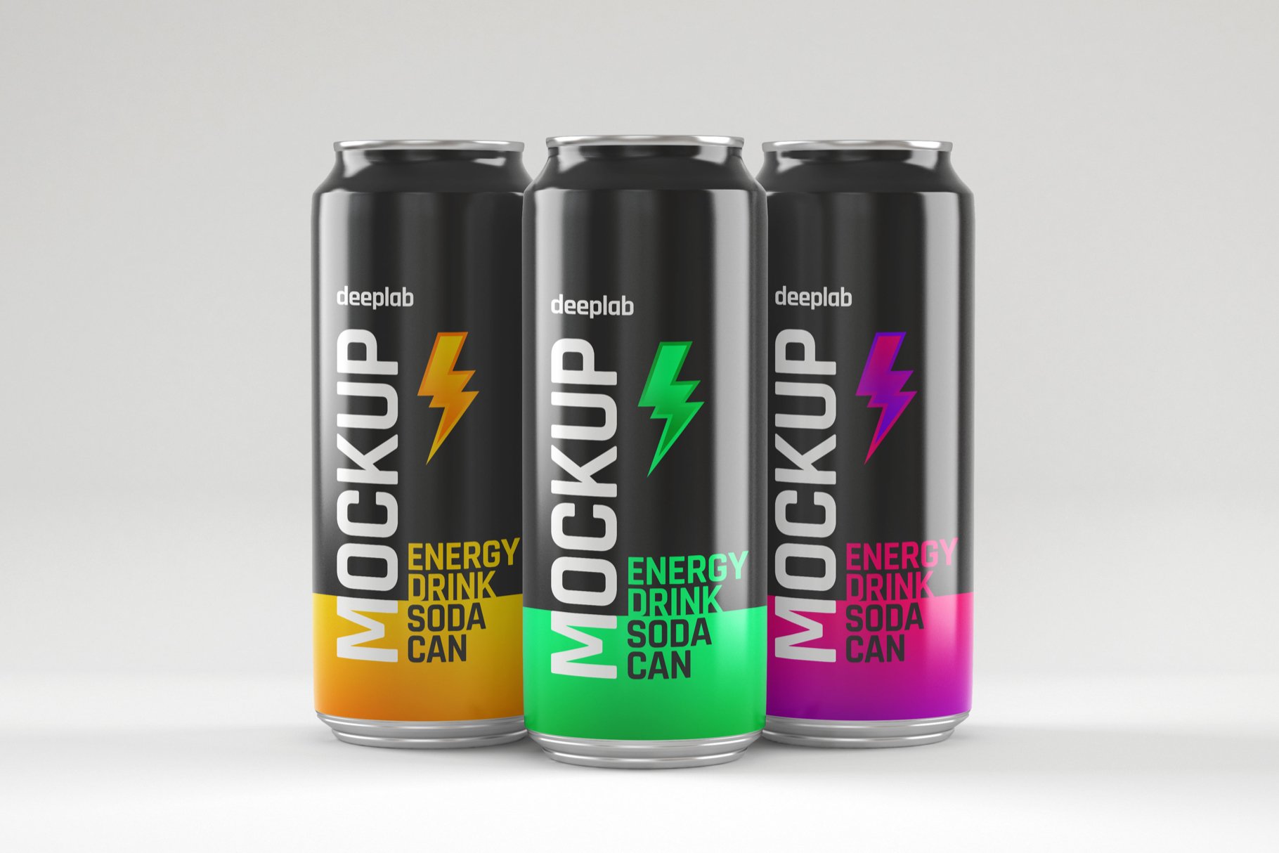 13款饮料汽水易拉罐包装样机模板 Glossy Soda Can Mockup Set_img_2