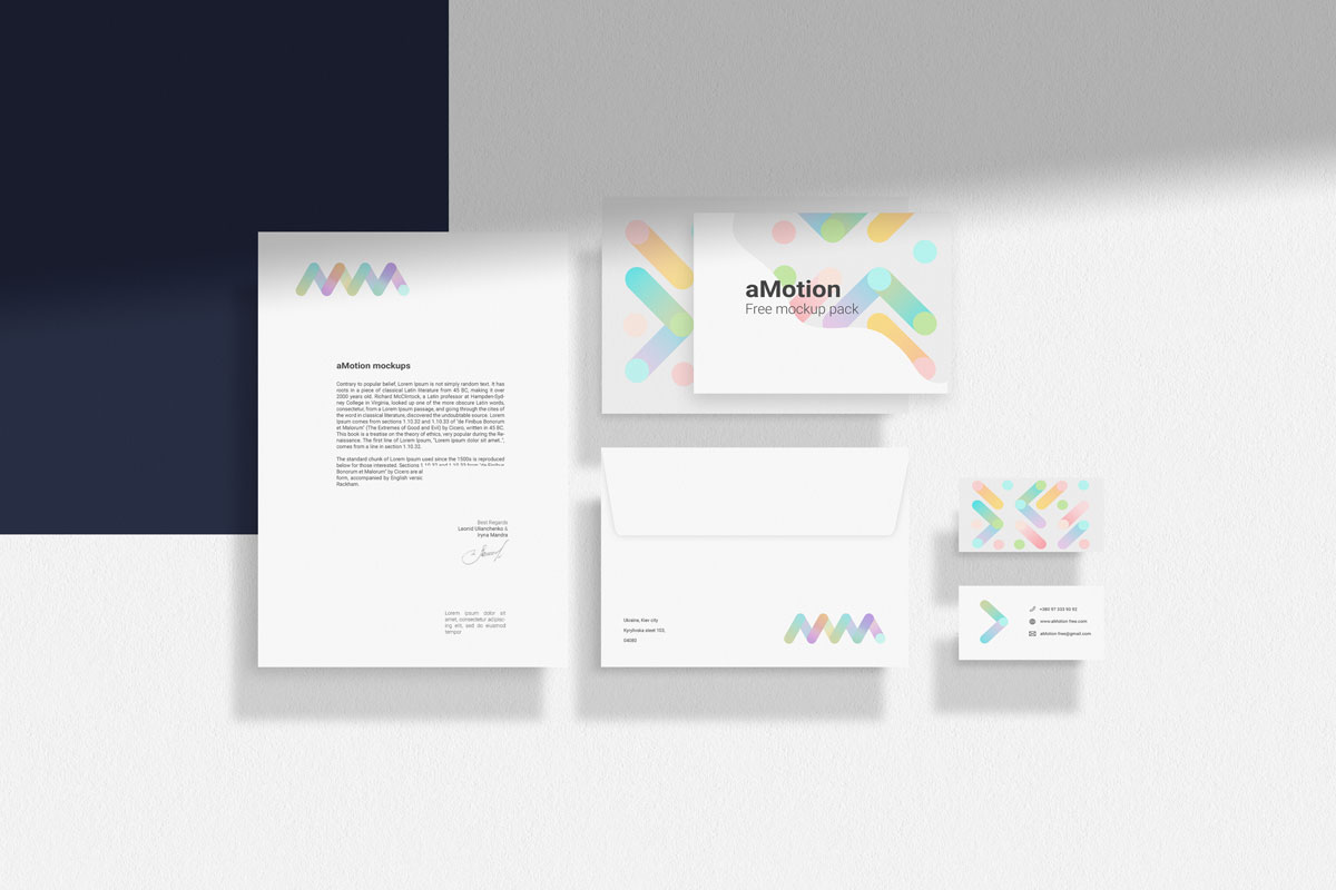 品牌设计办公用品样机模板 aMotion Mockup Pack_img_2