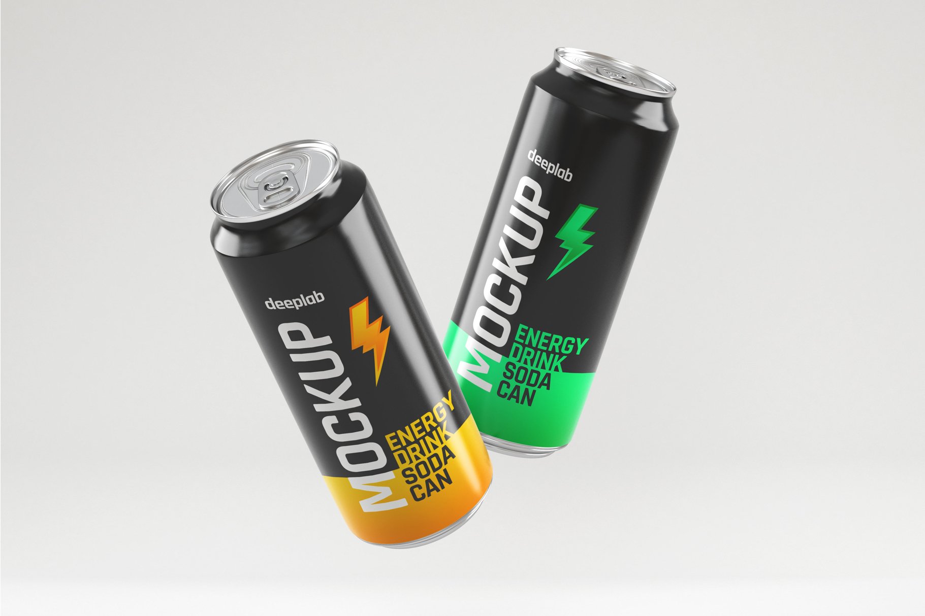 13款饮料汽水易拉罐包装样机模板 Glossy Soda Can Mockup Set_img_2