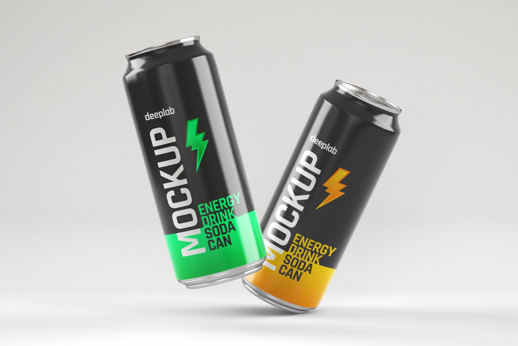 13款饮料汽水易拉罐包装样机模板 Glossy Soda Can Mockup Set_img_2