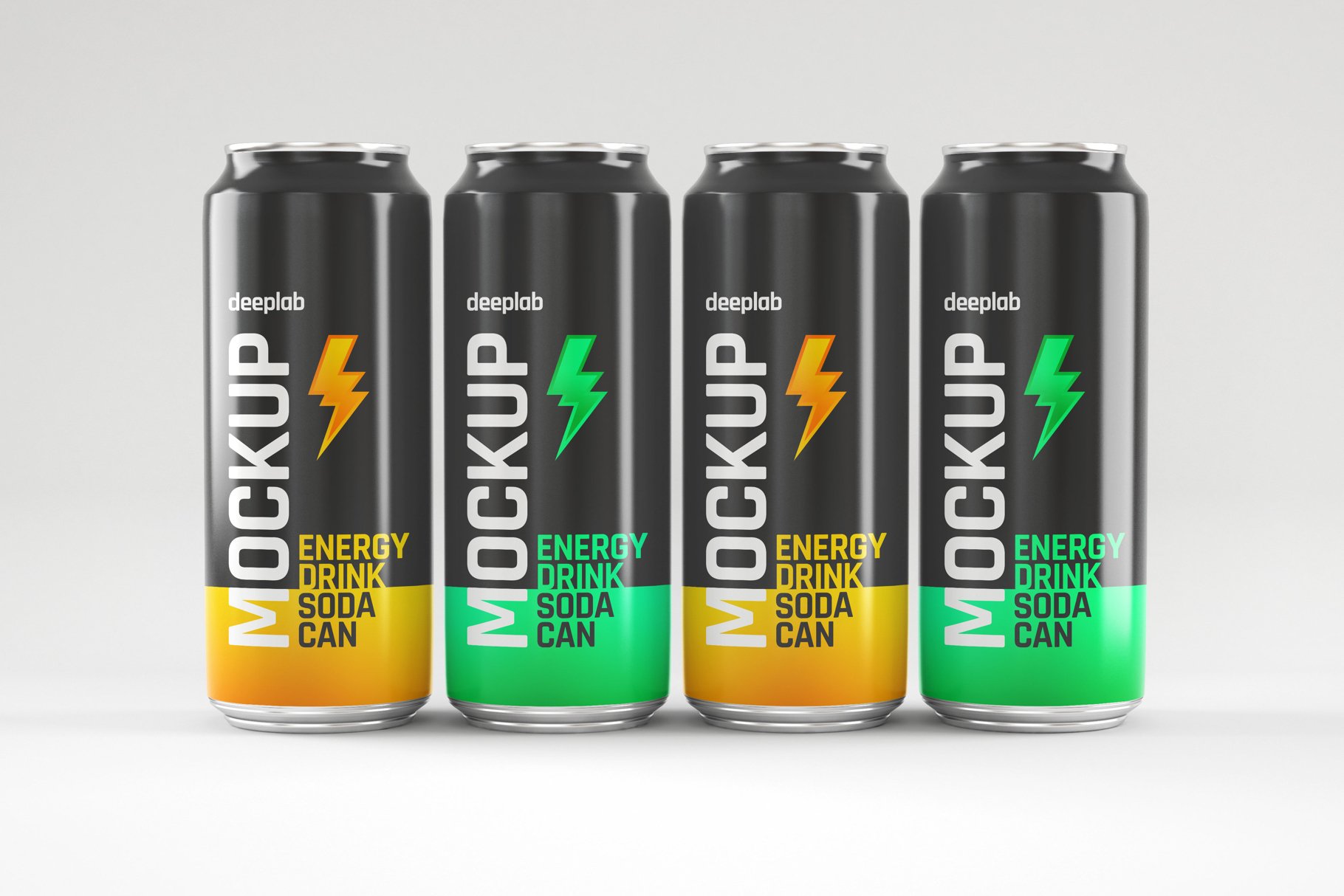 13款饮料汽水易拉罐包装样机模板 Glossy Soda Can Mockup Set_img_2