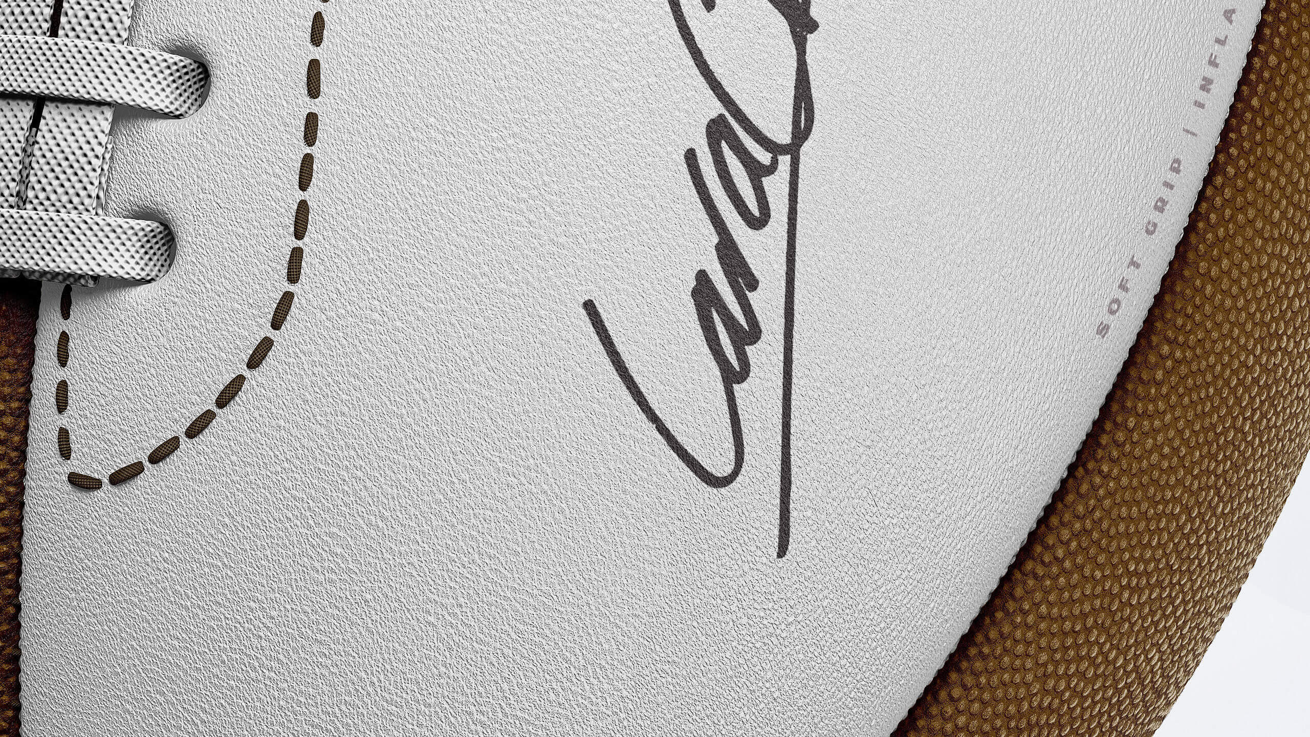 美式足球橄榄球设计展示样机模板 American Football Ball Mockup_img_2
