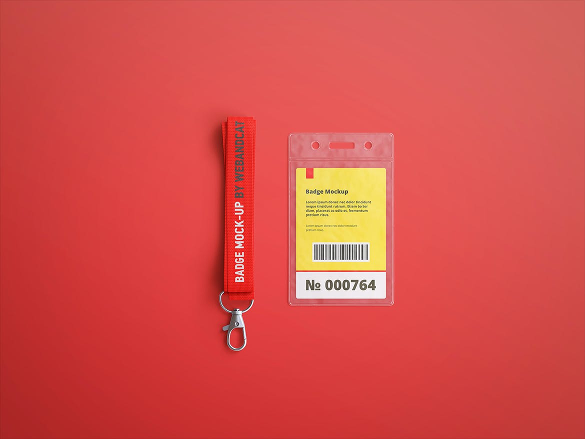 11个挂绳工作证工牌样机模板 Name Tag / Badge Mockup_img_2