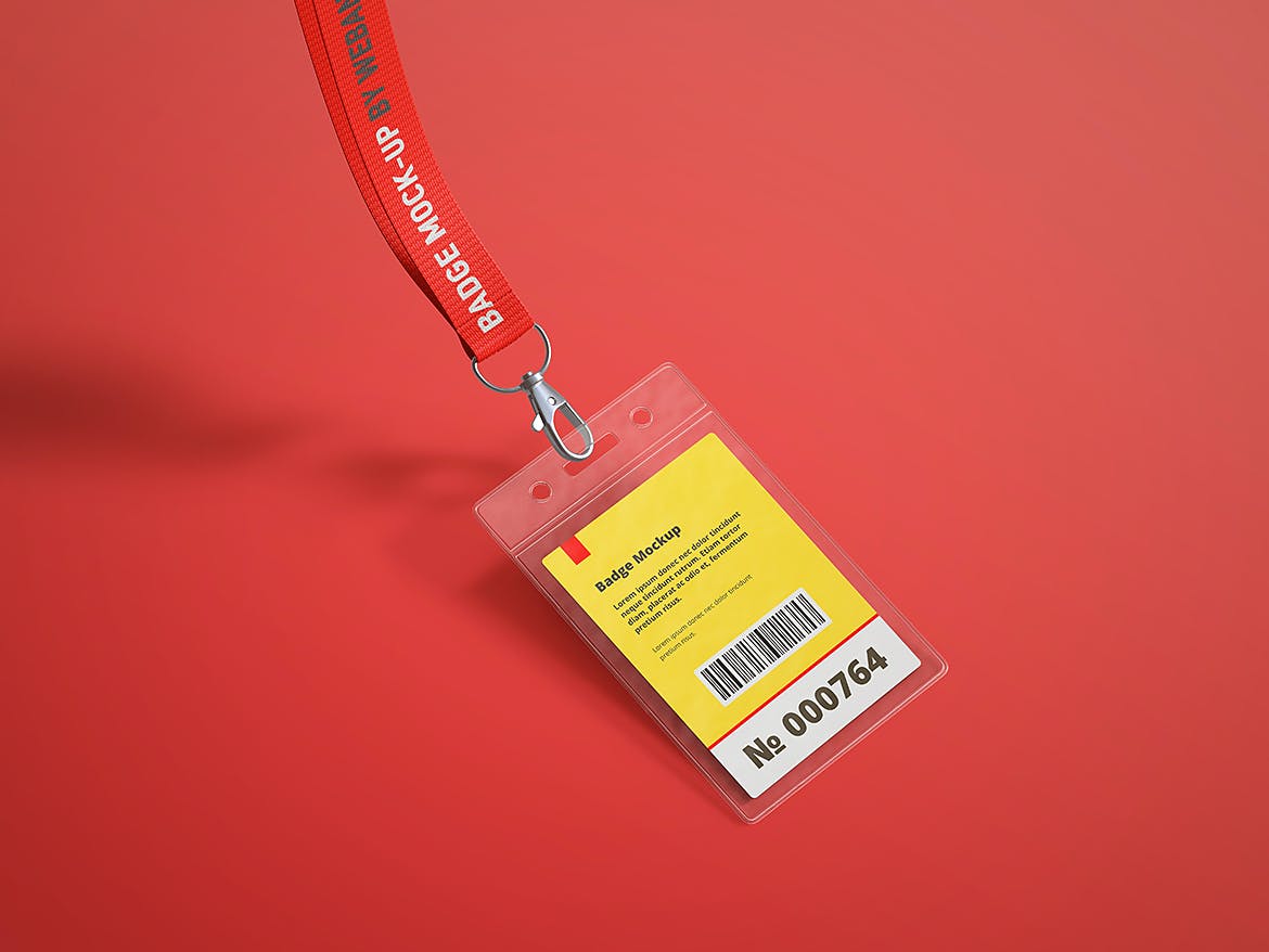 11个挂绳工作证工牌样机模板 Name Tag / Badge Mockup_img_2