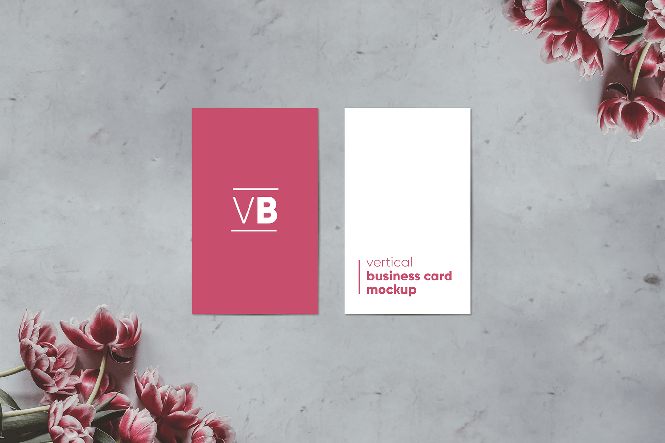 极简商务名片样机模板 Vertical Business Card Mockup_img_2