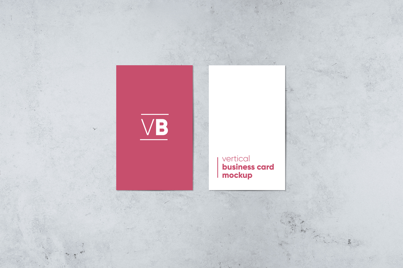 极简商务名片样机模板 Vertical Business Card Mockup_img_2