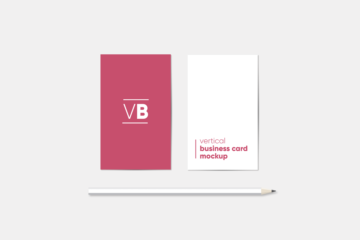 极简商务名片样机模板 Vertical Business Card Mockup_img_2