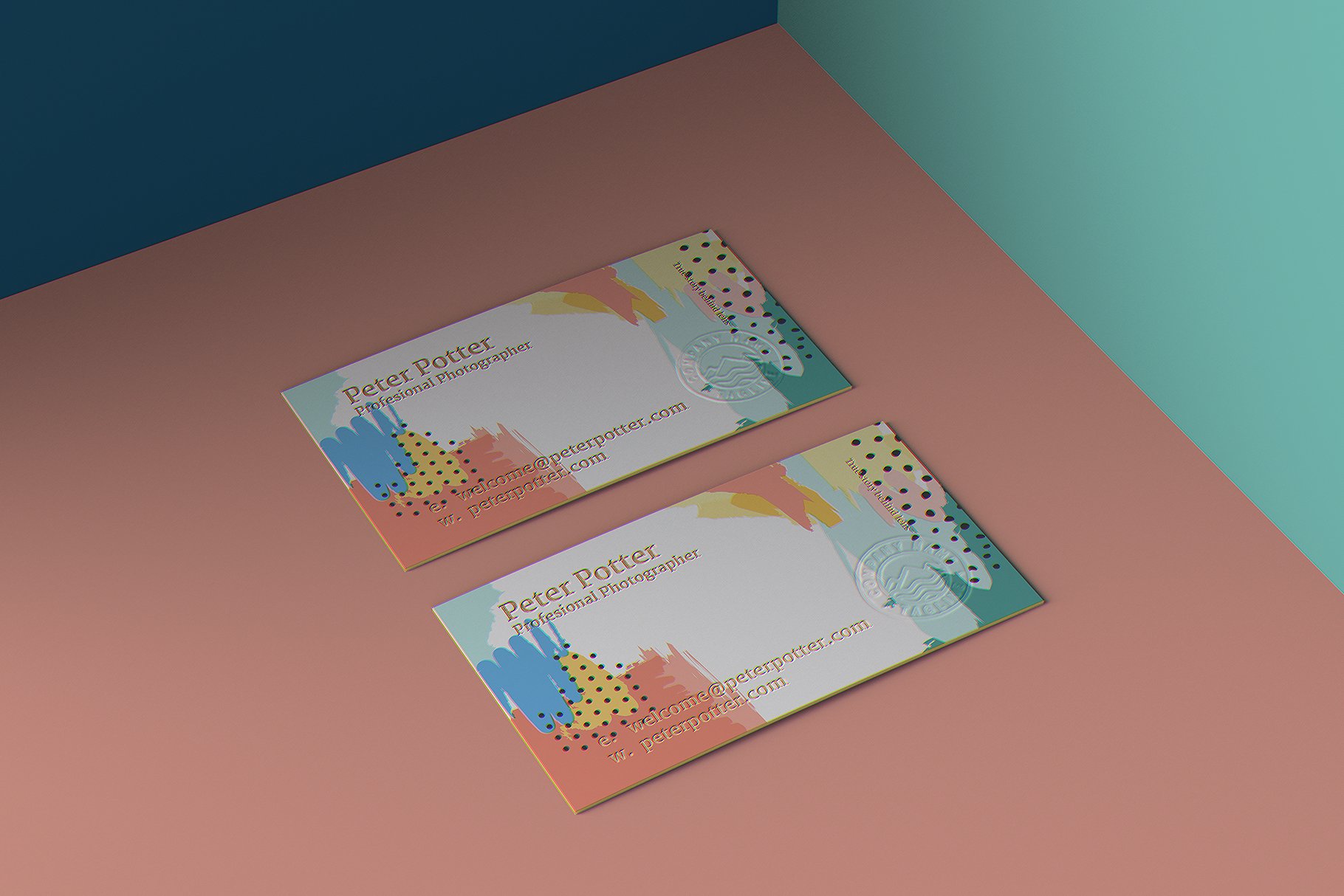 29款商务名片PSD样机模板 Business Card Mockup GigaPack_img_2