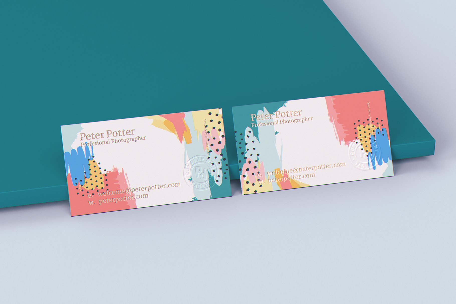 29款商务名片PSD样机模板 Business Card Mockup GigaPack_img_2