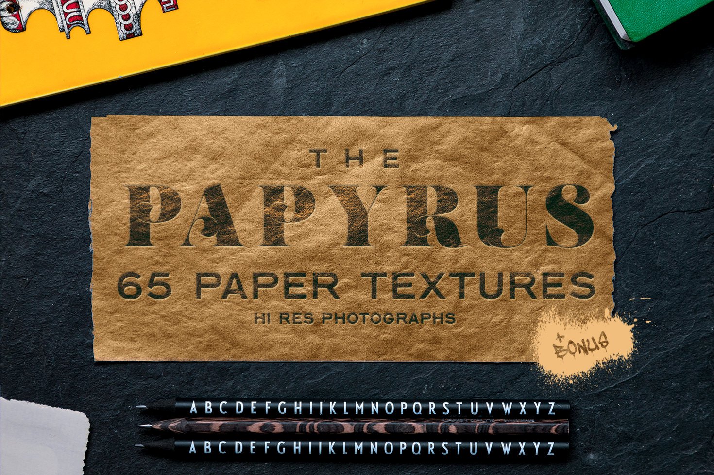 65款复古绘画莎草纸张纹理素材 The Papyrus - 65 Paper Textures_img_2