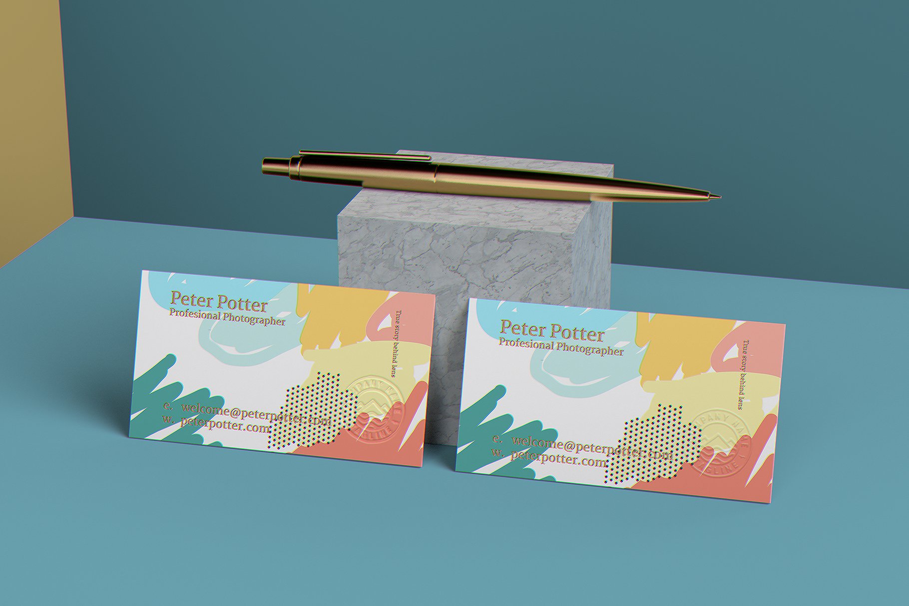 29款商务名片PSD样机模板 Business Card Mockup GigaPack_img_2