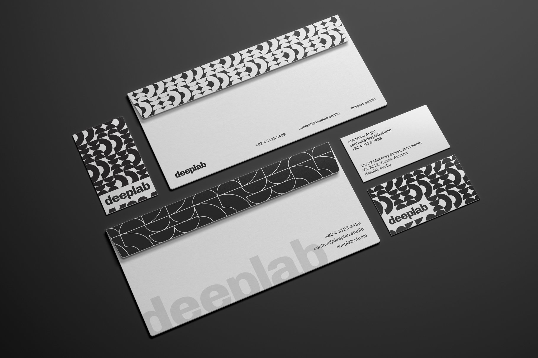 典雅品牌VI设计办公用品样机 Elegant Stationery Branding Mockup_img_2