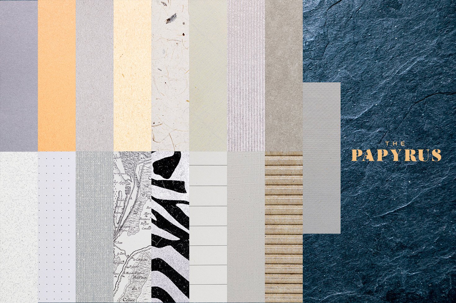 65款复古绘画莎草纸张纹理素材 The Papyrus - 65 Paper Textures_img_2