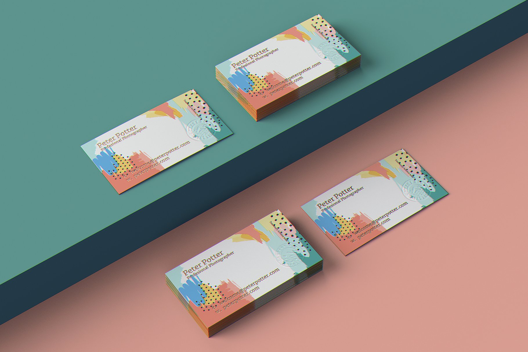 29款商务名片PSD样机模板 Business Card Mockup GigaPack_img_2