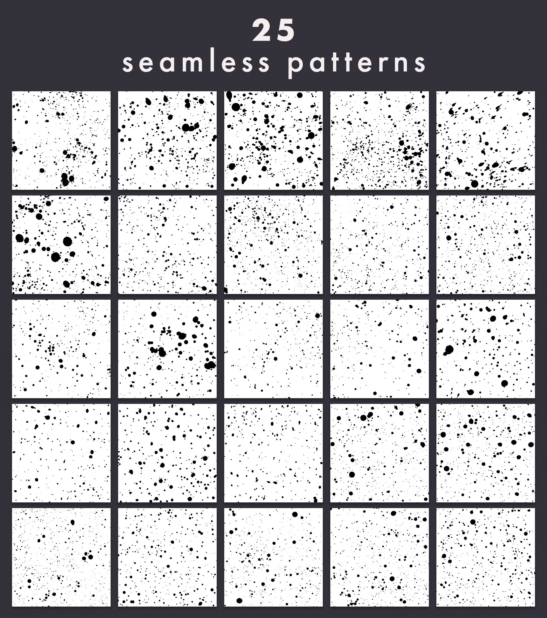 25款多彩墨水飞溅背景纹理素材 Ink Splatter Patterns Volume 002_img_2