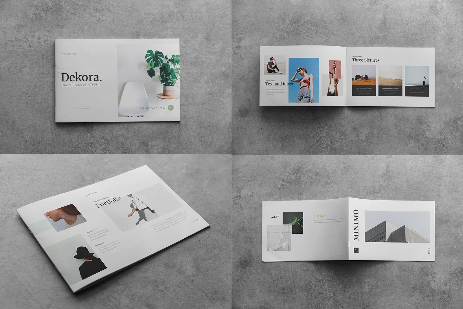 手持横版画册样机模板 Landscape Brochure Mockup_img_2