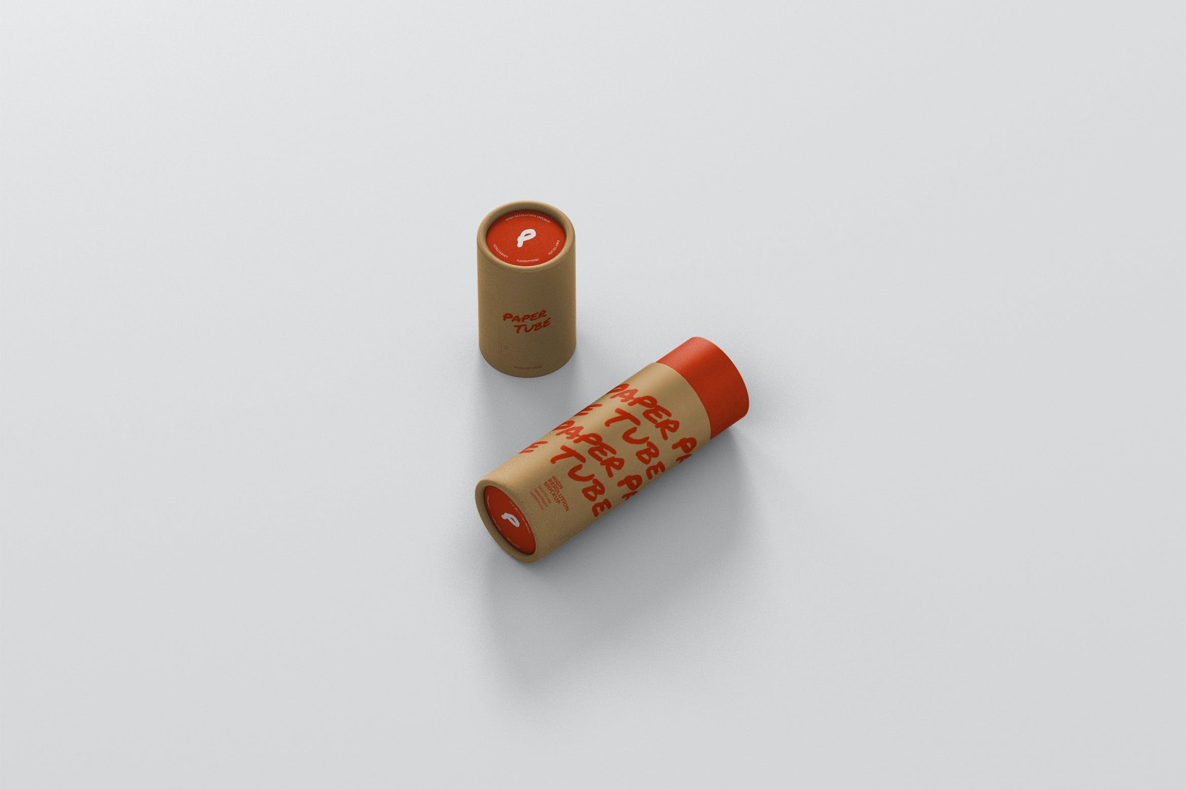 超薄纸管设计展示样机模板 Paper Tube Mockup - Slim Short Size_img_2