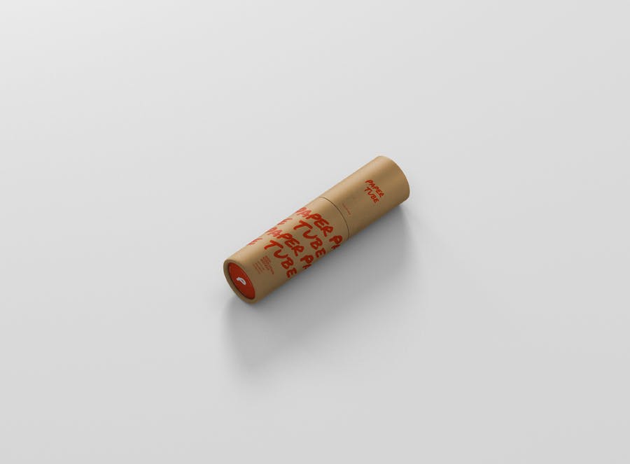 超薄纸管设计展示样机模板 Paper Tube Mockup - Slim Short Size_img_2