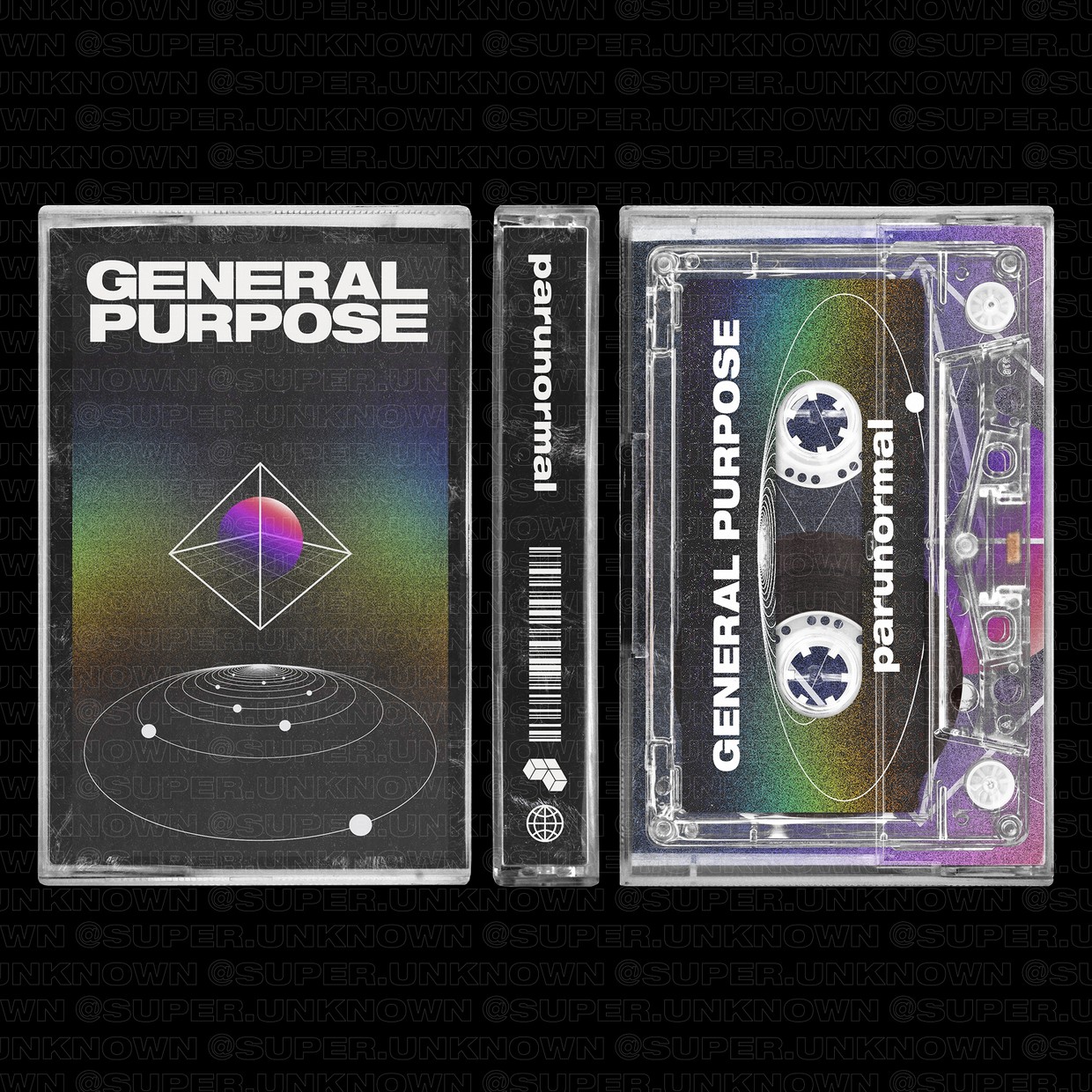 潮流复古磁带包装盒样机模板 Complete Cassette Tape Mockups_img_2