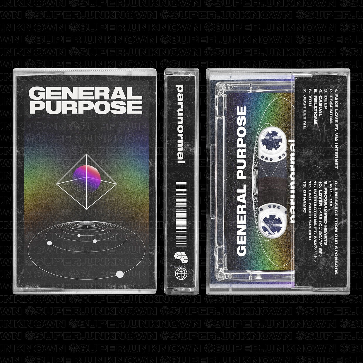 潮流复古磁带包装盒样机模板 Complete Cassette Tape Mockups_img_2