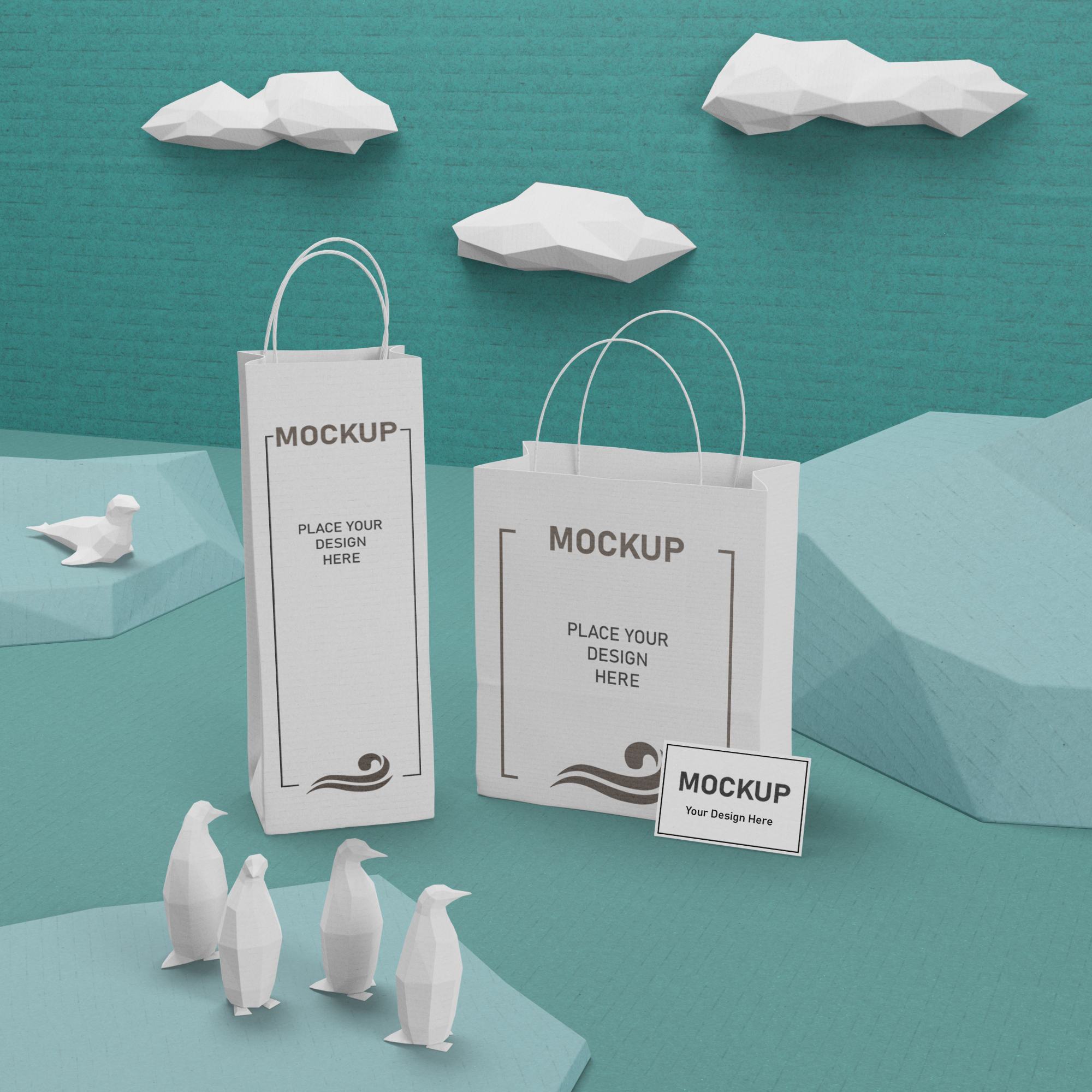 25款剪纸效果包装盒样机模板 Paper Package Mockups_img_2