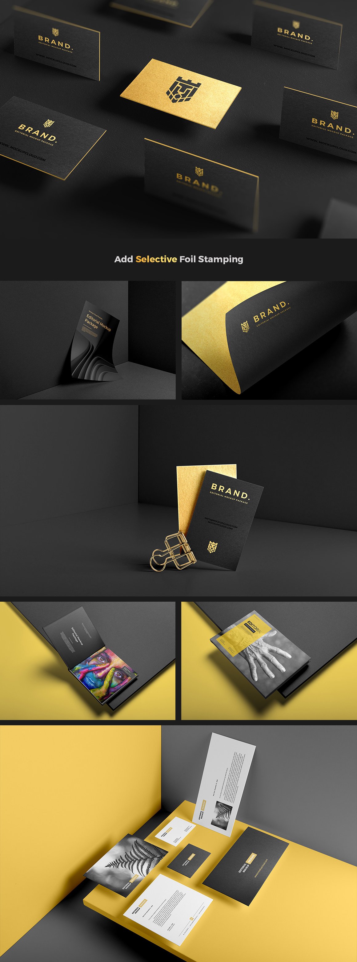 150多款办公用品画册样机模板 Editorial Mockup Package_img_2