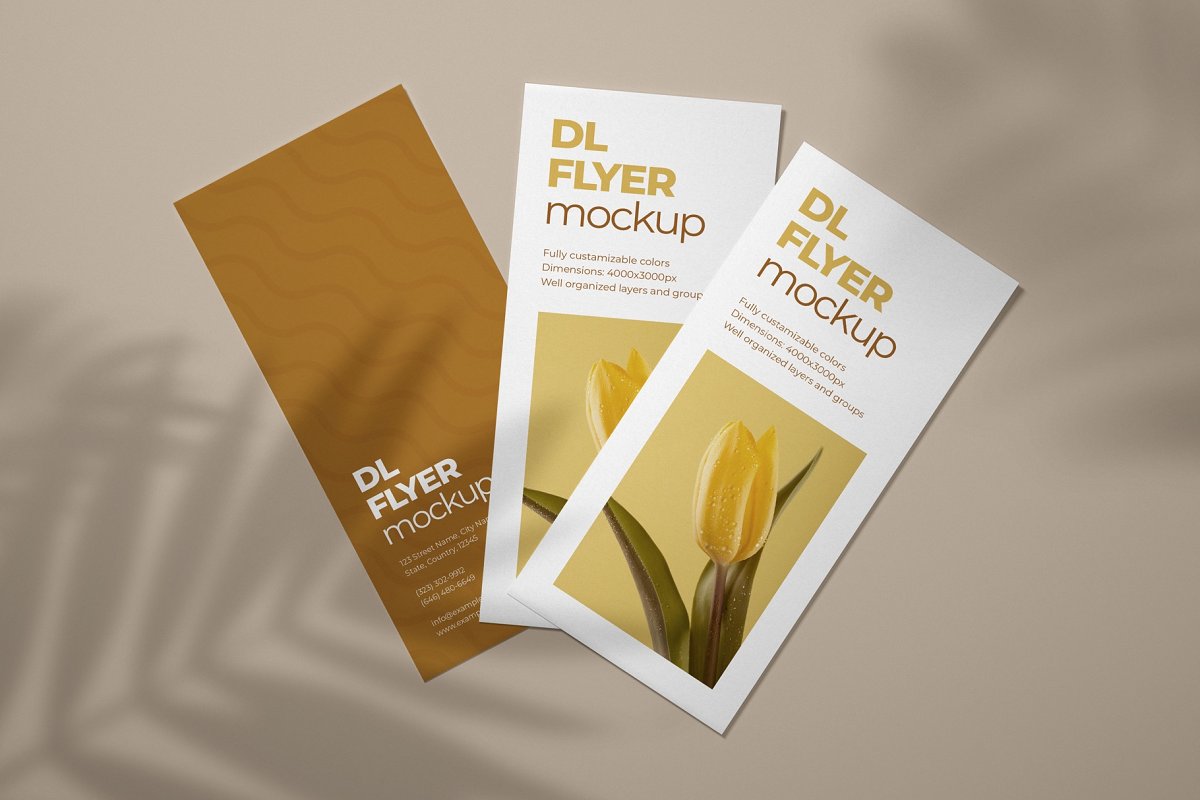 10款DL传单海报设计样机模板 DL Flyer Mockup Set_img_2