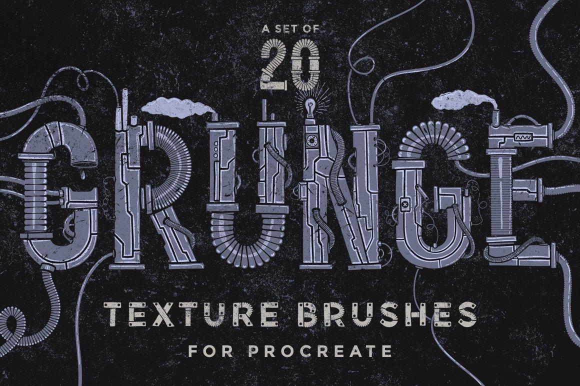 400多款绘画画笔iPad Procreate笔刷套装 Procreate Brushes Bundle_img_2