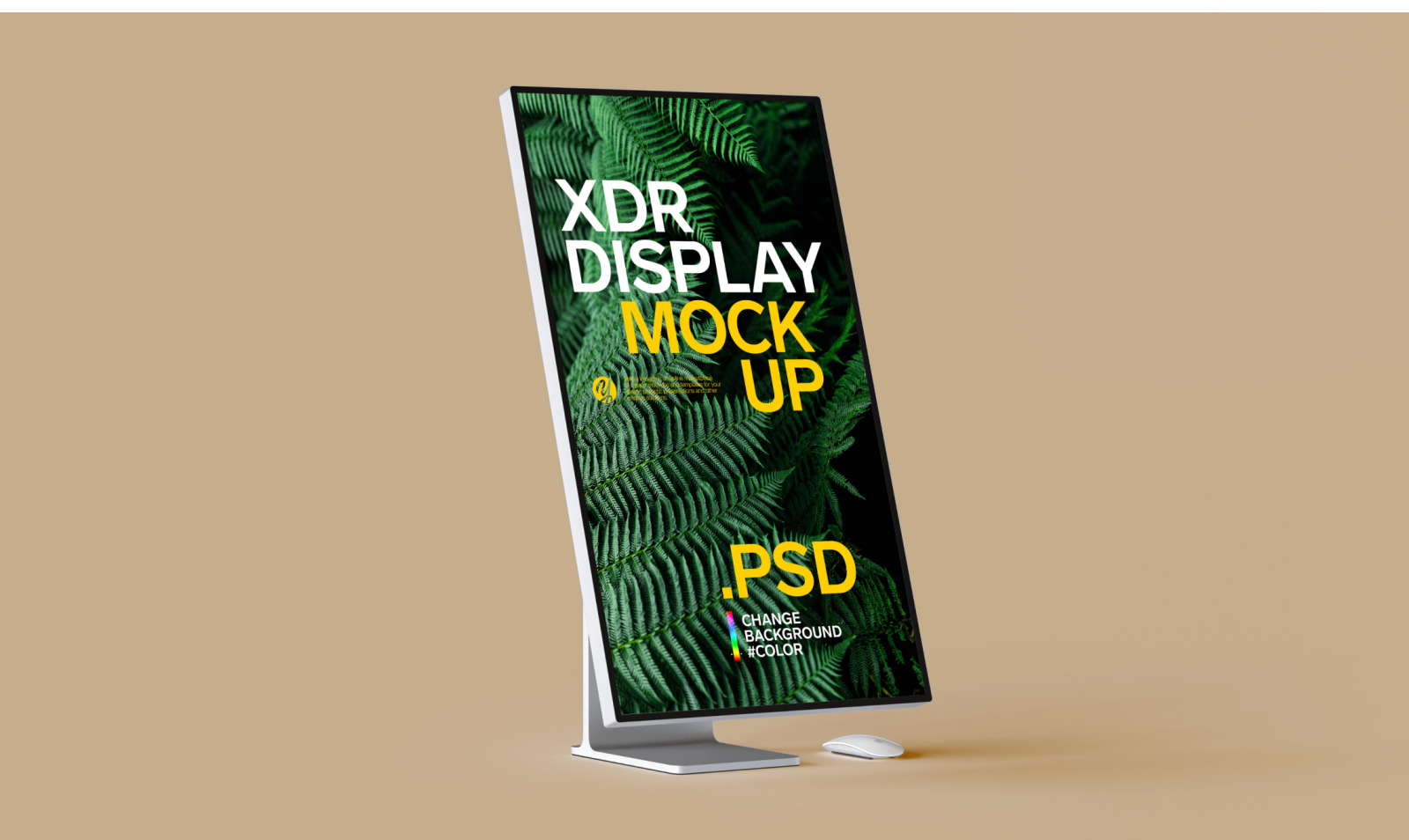 自适应网页设计电子设备显示屏样机模板 XDR DISPLAY MOCKUP_img_2