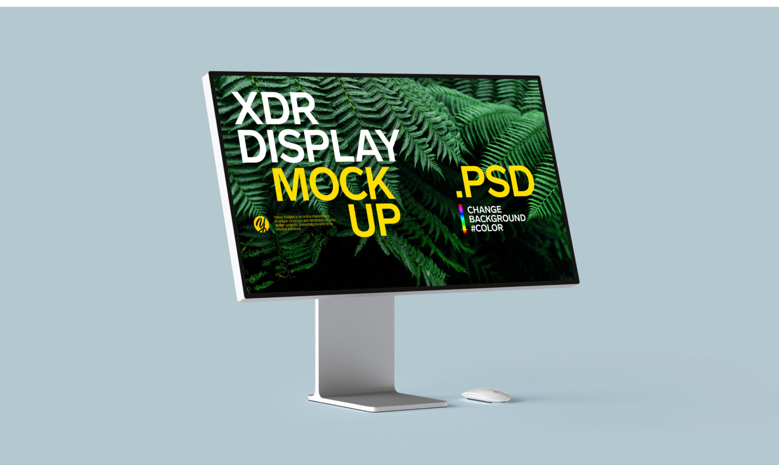 自适应网页设计电子设备显示屏样机模板 XDR DISPLAY MOCKUP_img_2