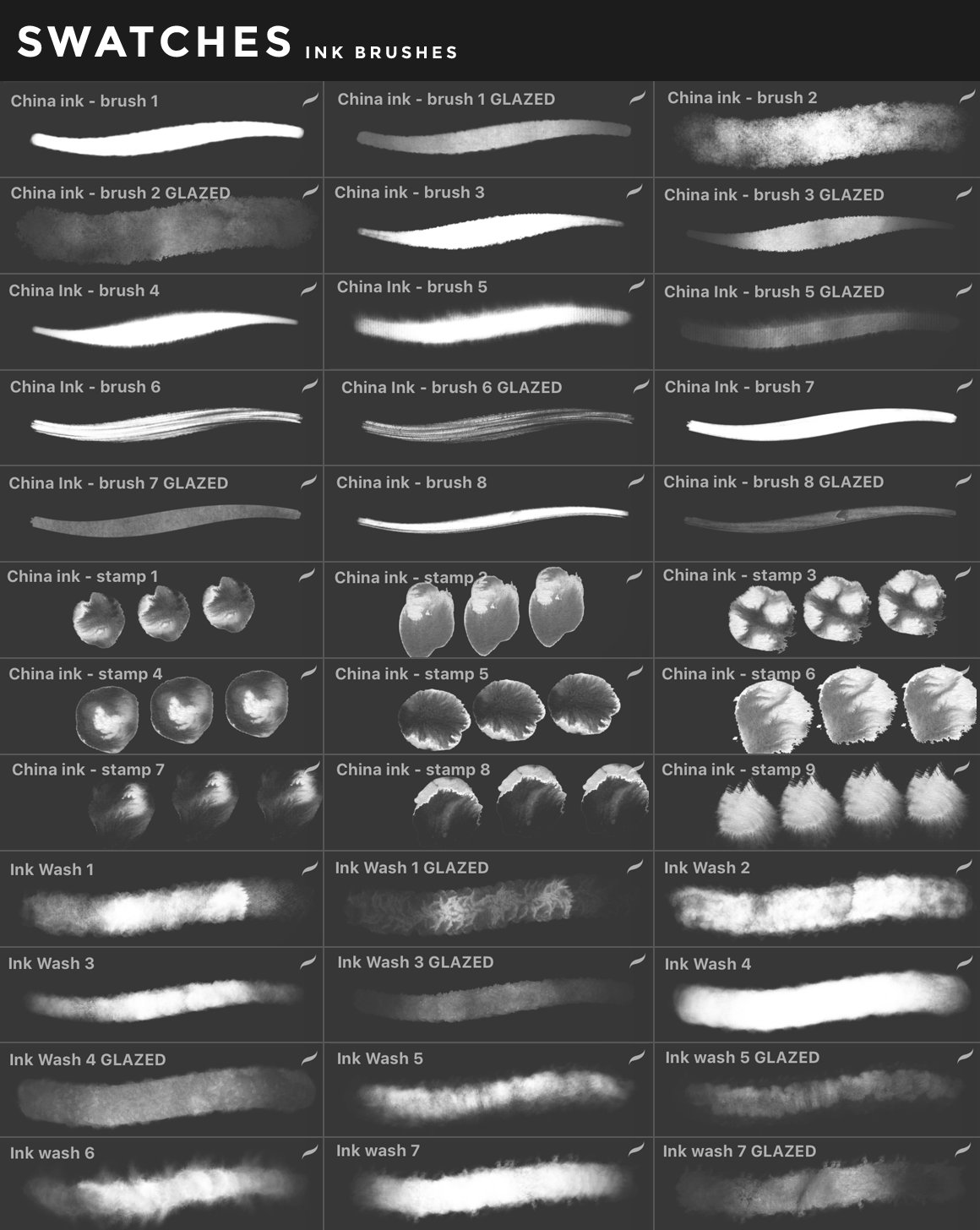 400多款绘画画笔iPad Procreate笔刷套装 Procreate Brushes Bundle_img_2