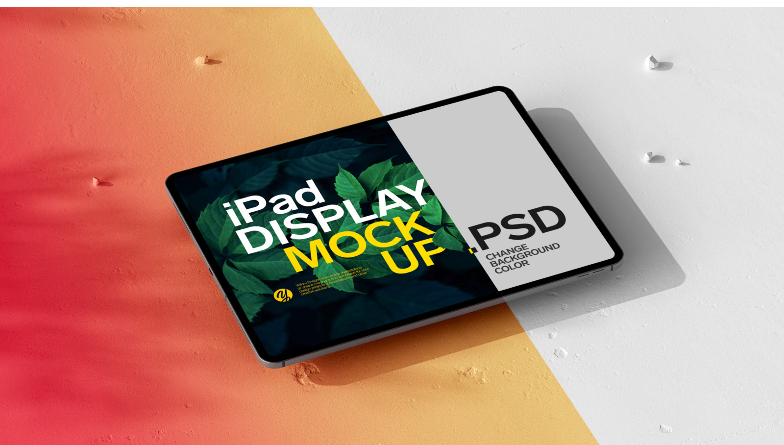 混泥土背景iPad屏幕样机模板 iPad Display Mockup_img_2