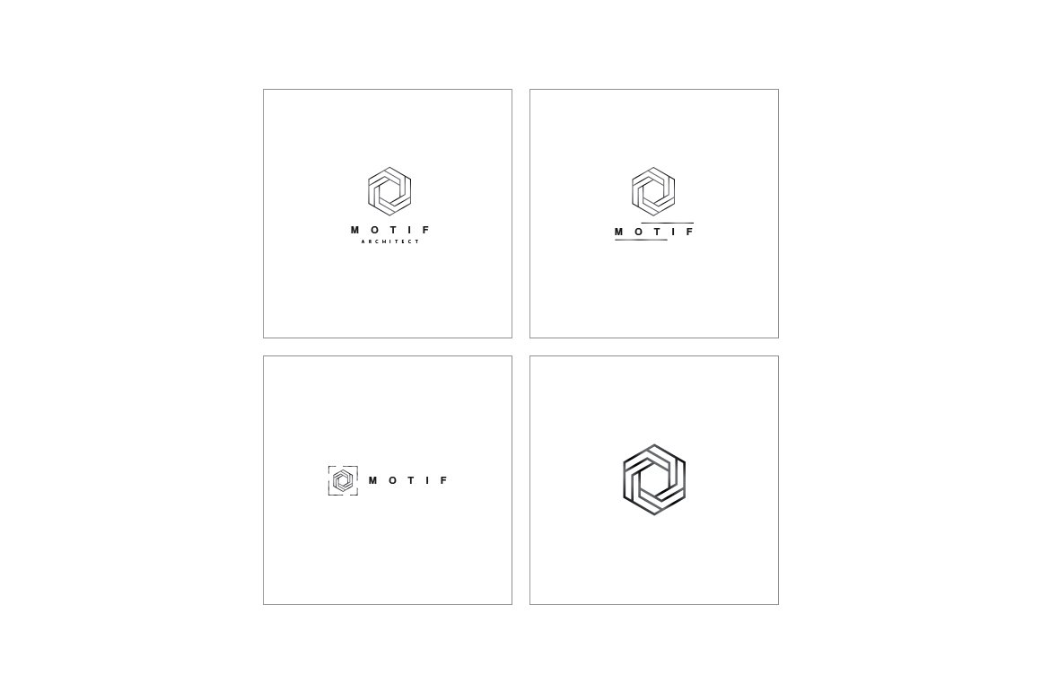 500款抽象几何标志徽标矢量素材合集 Geometric Logo Pack_img_2