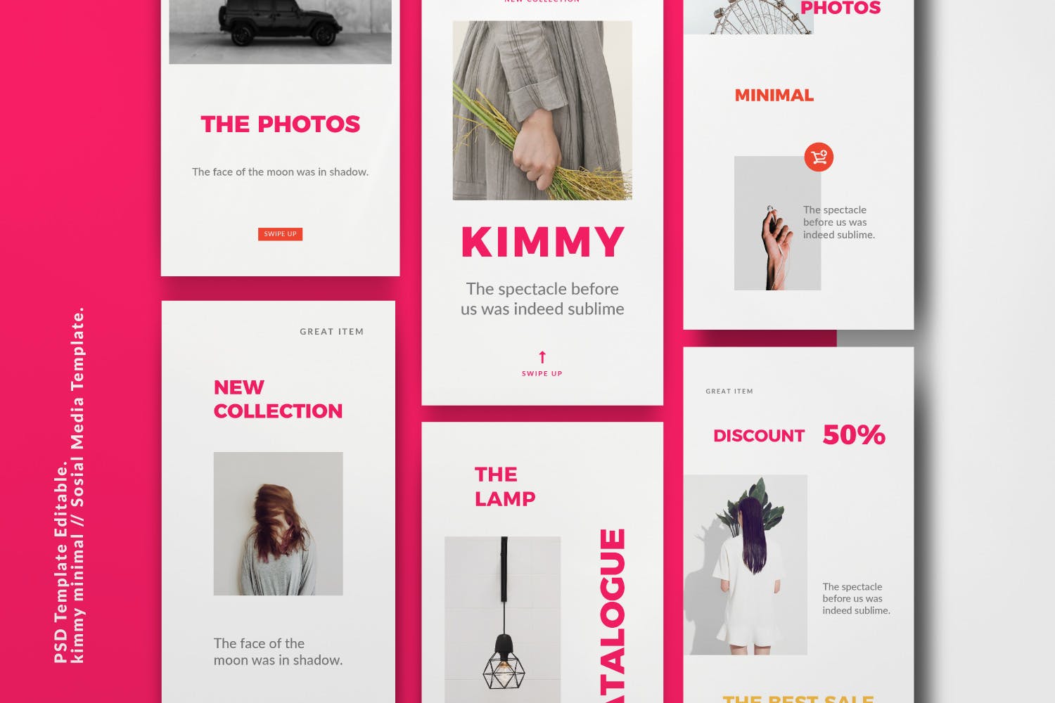 潮流品牌推广新媒体海报设计模板 Kimmy Social Media Template_img_2