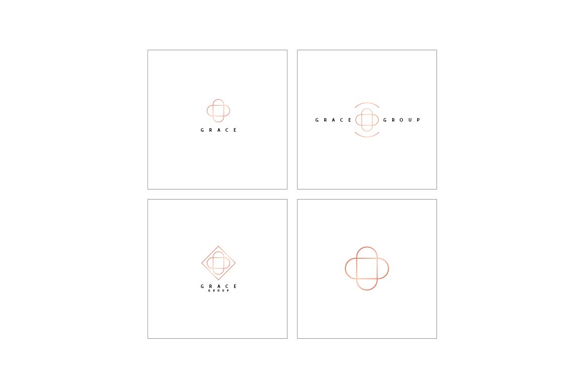 500款抽象几何标志徽标矢量素材合集 Geometric Logo Pack_img_2