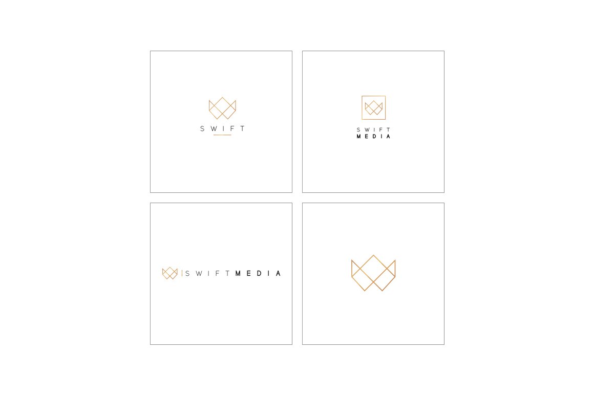 500款抽象几何标志徽标矢量素材合集 Geometric Logo Pack_img_2