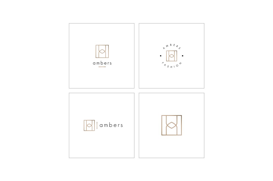 500款抽象几何标志徽标矢量素材合集 Geometric Logo Pack_img_2