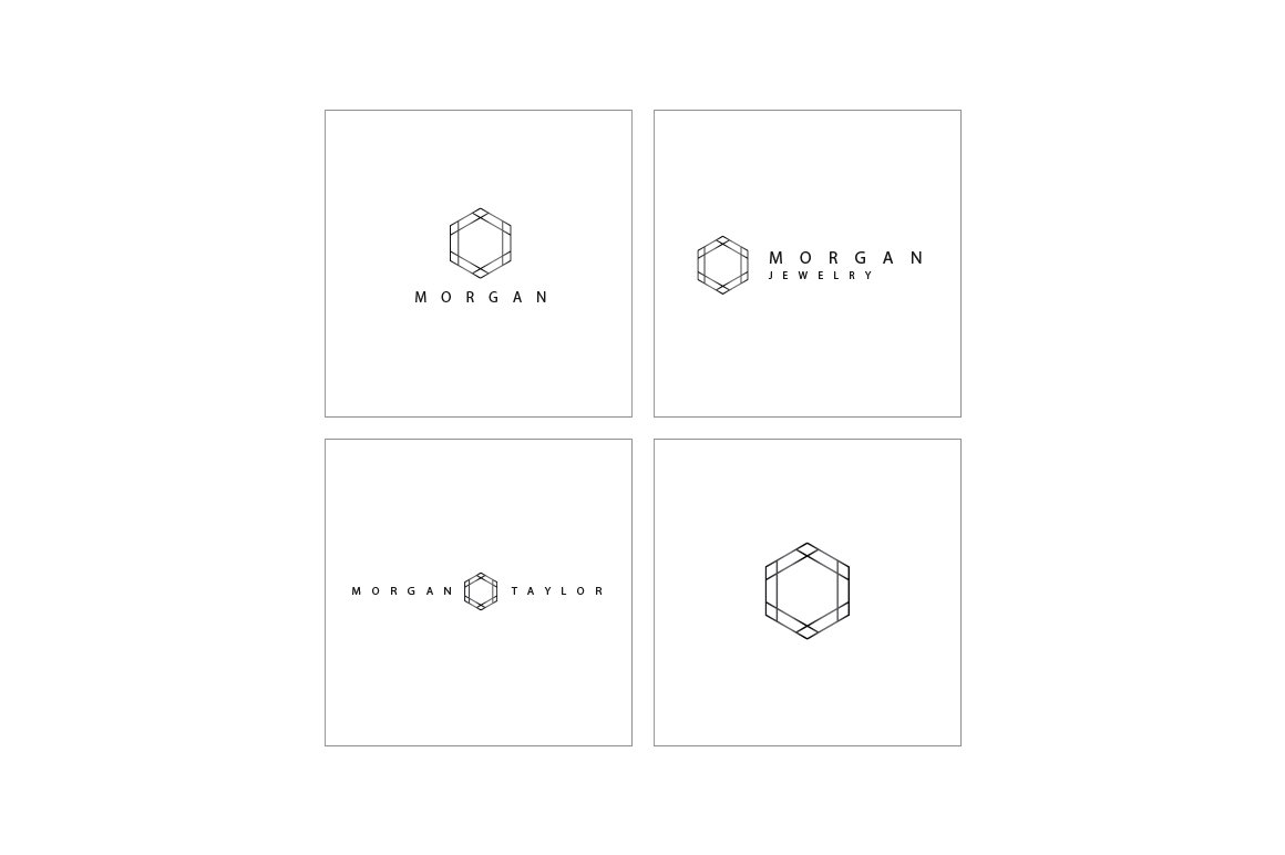 500款抽象几何标志徽标矢量素材合集 Geometric Logo Pack_img_2