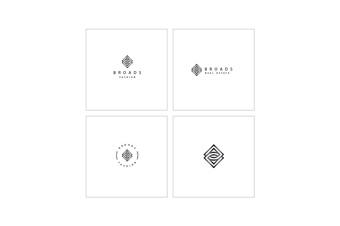 500款抽象几何标志徽标矢量素材合集 Geometric Logo Pack_img_2