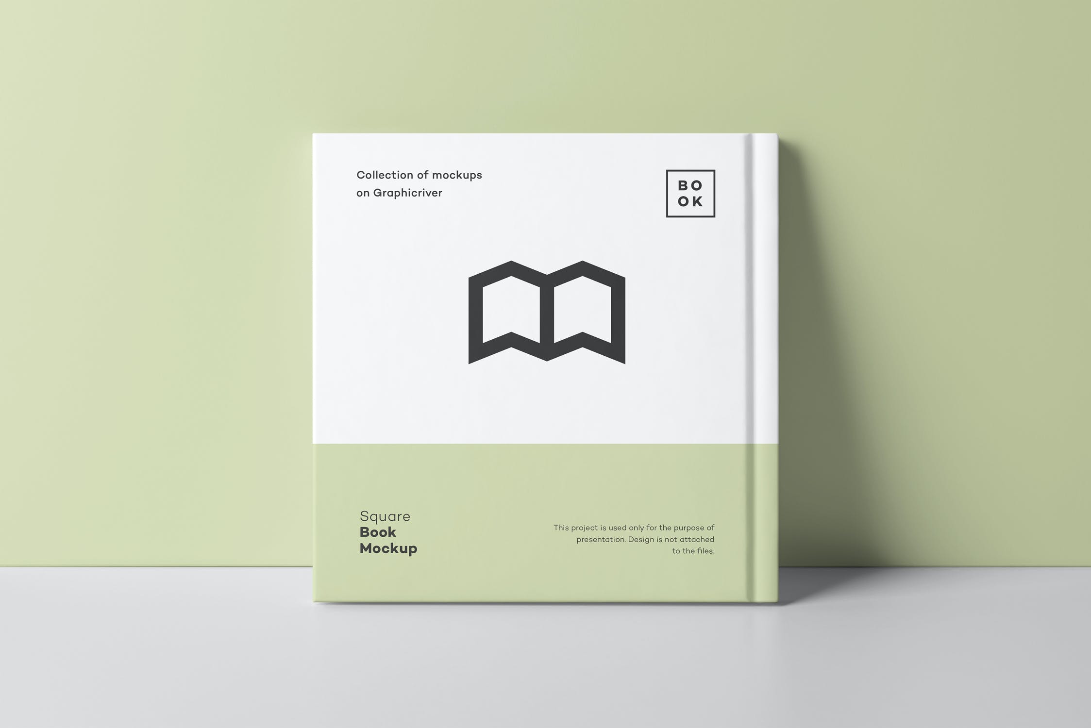 正方形精装书画册设计样机模板 Square Book Mockup 2_img_2