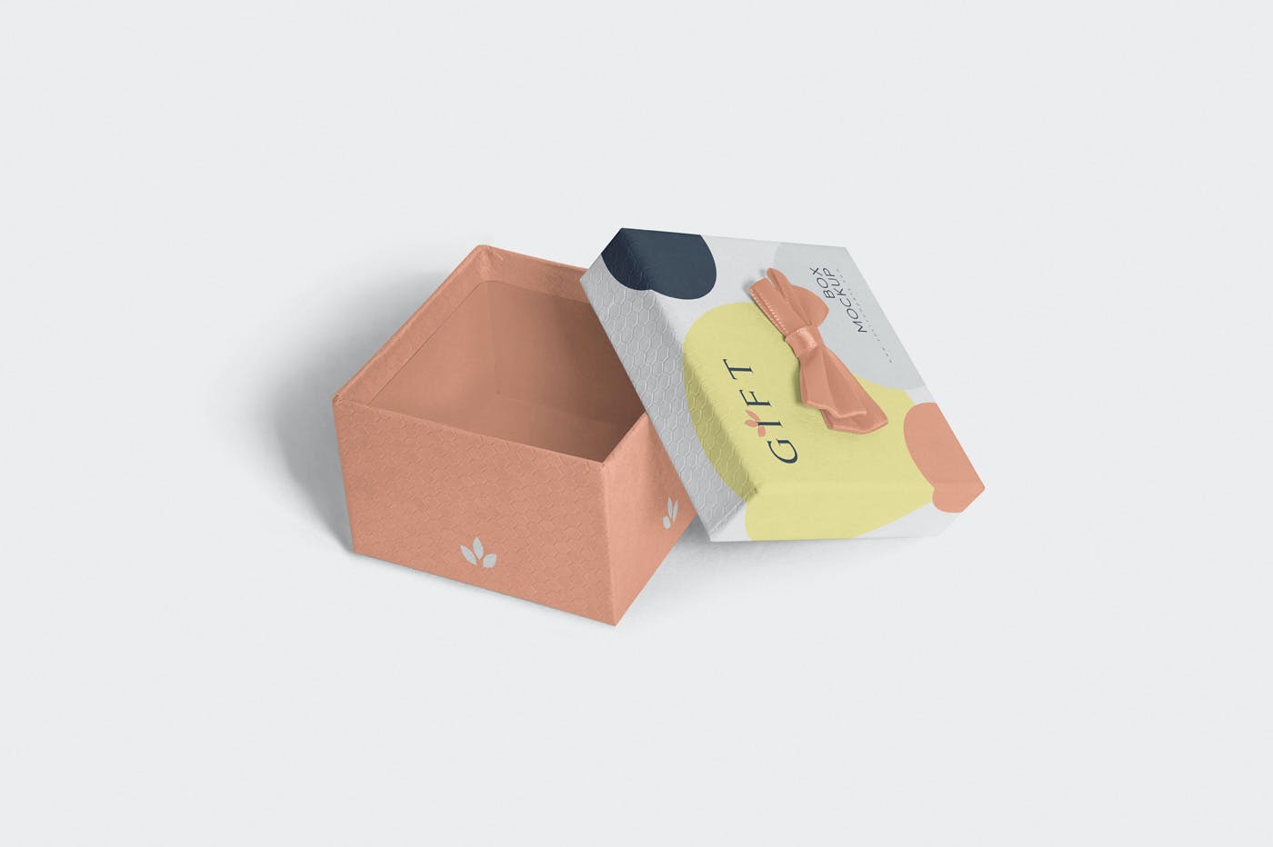 精美方形礼品包装盒样机模板 Square Gift Box Mockups_img_2