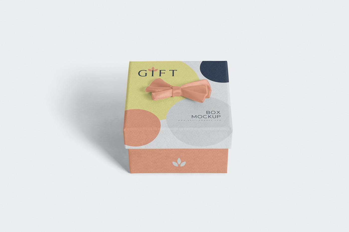 精美方形礼品包装盒样机模板 Square Gift Box Mockups_img_2