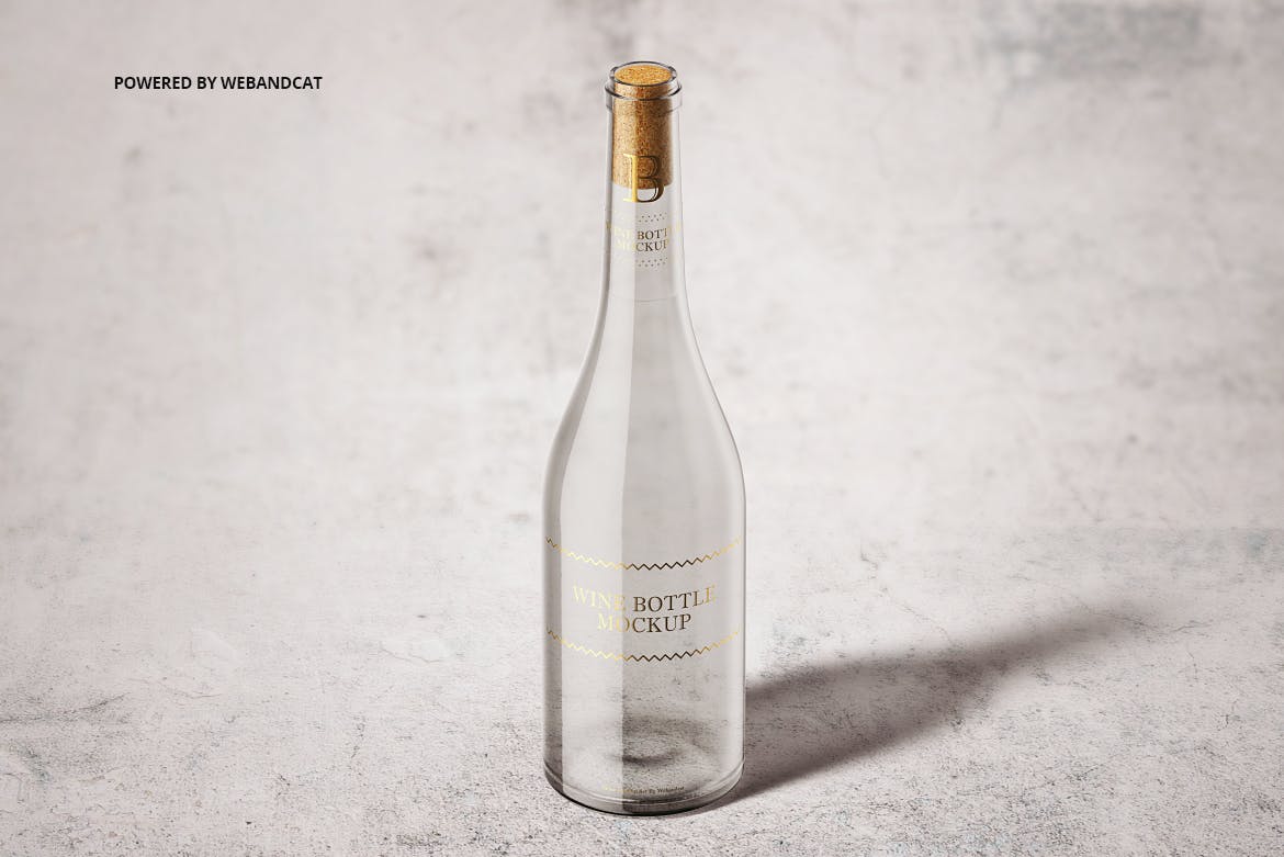 5款葡萄酒瓶样机模板 Wine Bottle Mockup 2_img_2