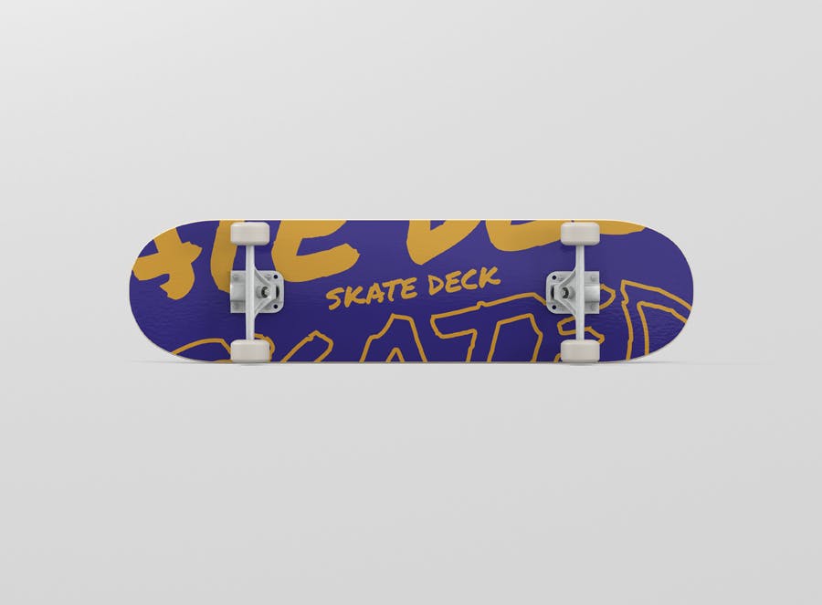 多角度滑板设计展示样机模板 Skateboard Mockup_img_2